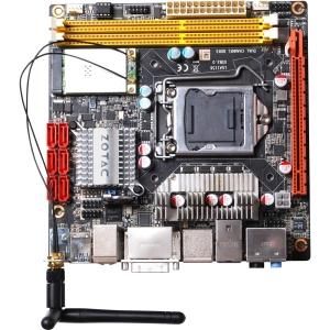 H55ITX-C-E Zotac H55ITX-WiFi Desktop Motherboard Intel H55 Express Chipset Socket H LGA-1156 Mini ITX 1 x Processor Support 8GB DDR3 SDRAM Maximum RAM Serial ATA/300 On-board Video Chipset 1 x PCIe x16 Slot 2 x USB 3.0 Port Wi-Fi HDMI (Refurbished)