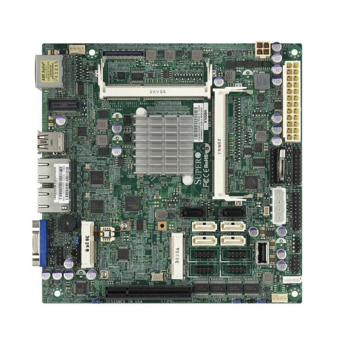 X10SBAB SuperMicro X10SBA Socket FCBGA1170 System On Chipset Intel Celeron J1900 Processors Support DDR3L SO-DIMM 2x SATA2 Mini-ITX Motherboard (Refurbished)