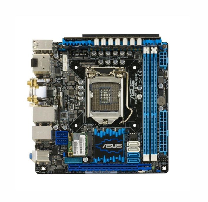 P8Z77IDLXEWD ASUS P8Z77-I DELUXE/WD Socket LGA 1155 Intel Z77 Chipset 3rd/2nd Generation Core i7 / i5 / i3 / Pentium / Celeron Processors Support DDR3 2x DIMM 2x SATA 6.0Gb/s Mini-ITX Motherboard (Refurbished)