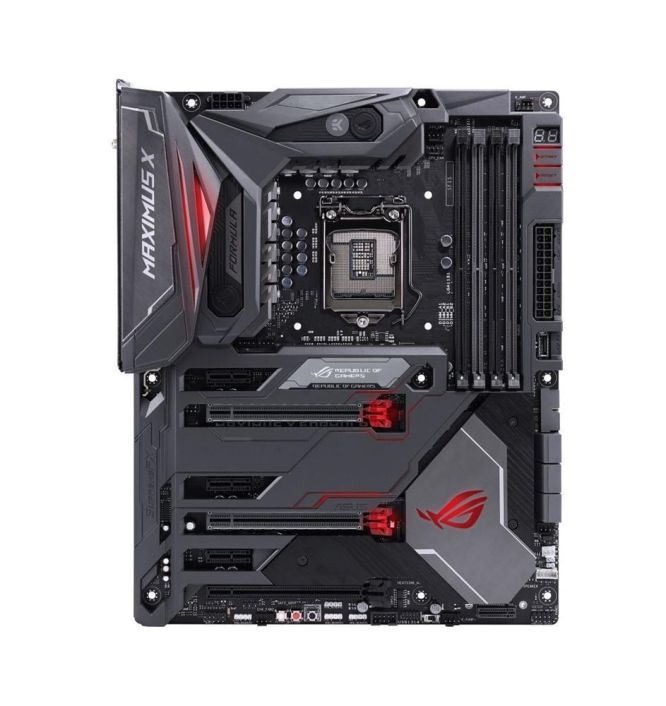 ROG Maximus X Formula ASUS Socket LGA 1151 Intel Z370 Chipset 9th/8th Generation Core / Pentium / Celeron Processors Support DDR4 4x DIMM 6x SATA 6.0Gb/s ATX Motherboard (Refurbished)