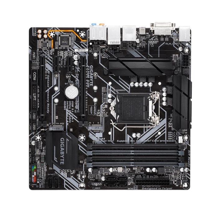 Z370MD3H(rev.1.0) Gigabyte Socket LGA 1151 Intel Z370 Express Chipset 8th Generation Core i7 / i5 / i3 Processors Support DDR4 4x DIMM 6x SATA 6.0Gb/s Micro-ATX Motherboard (Refurbished) Z370M D3H (rev. 1.0)