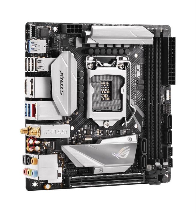 90MB0VK0-M0EAY0 ASUS ROG STRIX Z370-I GAMING Socket LGA 1151 Intel Z370 Chipset 8th Generation Core Processors Support DDR4 2x DIMM 4x SATA 6.0Gb/s Mini-ITX Motherboard (Refurbished)