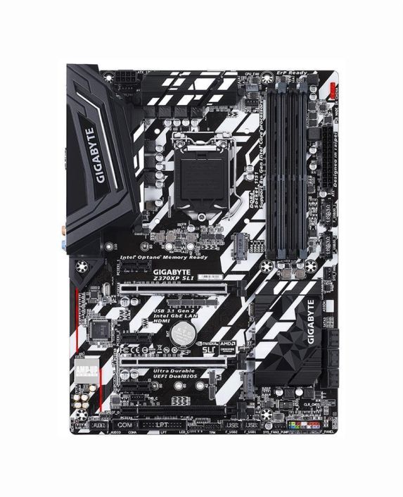 Z370XP SLI (rev. 1.0) Gigabyte Socket LGA 1151 Intel Z370 Express Chipset 8th Generation Core i7 / i5 / i3 Processors Support DDR4 4x DIMM 6x SATA 6.0Gb/s ATX Motherboard (Refurbished)