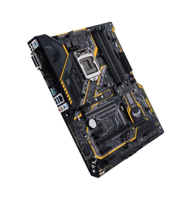 TUF Z370-PLUS GAMING II ASUS Socket LGA 1151 Intel Z370 Chipset 9th/8th Generation Core i7 / i5 / i3 / Pentium Gold/ Celeron Processors Support DDR4 4x DIMM 6x SATA 6.0Gb/s ATX Motherboard (Refurbished)