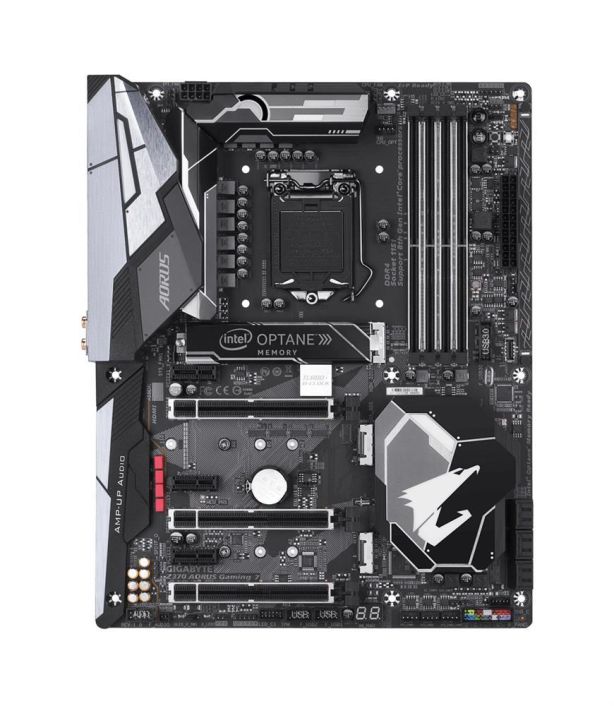 Z370AORUSGAMING7-OP(rev.1.0) Gigabyte Socket LGA 1151 Intel Z370 Express Chipset 8th Generation Core i7 / i5 / i3 / Pentium / Celeron Processors Support DDR4 4x DIMM 6x SATA 6.0Gb/s ATX Motherboard (Refurbished) Z370 AORUS GAMING 7-OP (rev. 1.0)