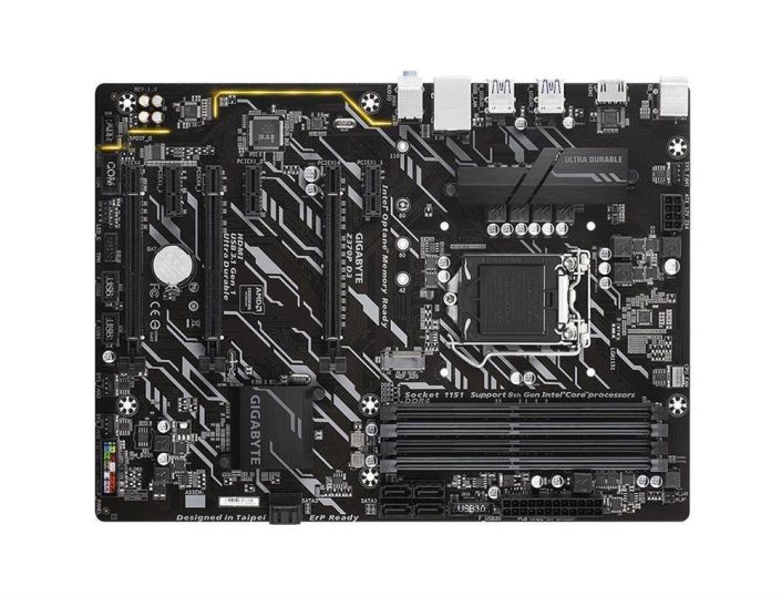 Z370PD3(rev.1.0) Gigabyte Socket LGA 1151 Intel Z370 Express Chipset 8th Generation Core i7 / i5 / i3 Processors Support DDR4 4x DIMM 6x SATA 6.0Gb/s ATX Motherboard (Refurbished)