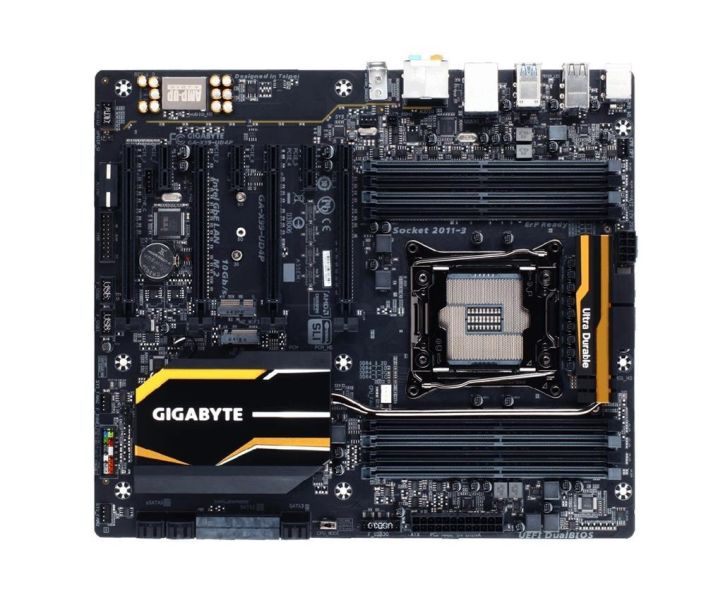 GA-X99-UD4P Gigabyte Socket LGA 2011-3 Intel X99 Express Chipset Xeon E5-1600/ E5-2600/ E5-4600 v3/v4 Core i7 Processors Support DDR4 8x DIMM 10x SATA 6.0Gb/s Extended ATX Motherboard (Refurbished)