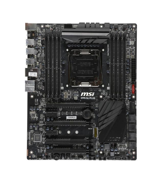 M6910244 MSI X99S SLI PLUS Socket LGA 2011-3 Intel X99 Chipset Core i7 Extreme Edition Processors Support DDR4 8x DIMM 1x SATA 6.0Gb/s ATX Motherboard (Refurbished)