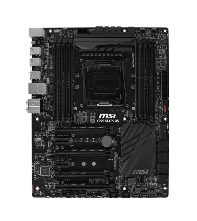 MB-X99SLIP MSI X99S SLI Krait Edition Socket LGA 2011-3 Intel X99 Express Chipset Core i7 Extreme Edition Processors Support DDR4 8x DIMM 10x SATA 6.0Gb/s ATX Motherboard (Refurbished)
