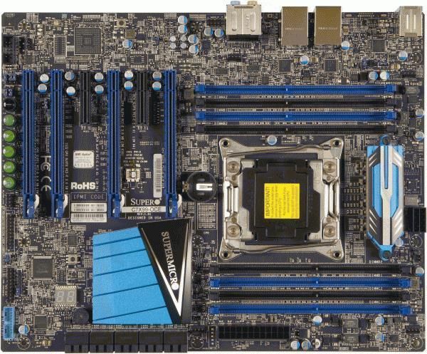 C7X99-OCE SuperMicro Socket LGA 2011 Intel X99 Chipset Core i7 / i7 Extreme Edition / Xeon E5-1600 v4/v3 Xeon E5-2600 v4/v3 Processors Support DDR4 8x DIMM 6x SATA3 6.0Gb/s ATX Motherboard (Refurbished)