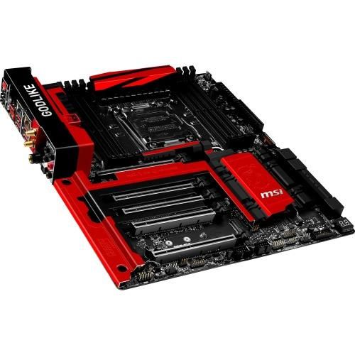 X99A GODLIKE GAMING MSI Socket LGA 2011-3 Intel X99 Express Chipset Core i7 Extreme Edition Processors Support DDR4 8x DIMM 10x SATA 6.0Gb/s Extended-ATX Motherboard (Refurbished)