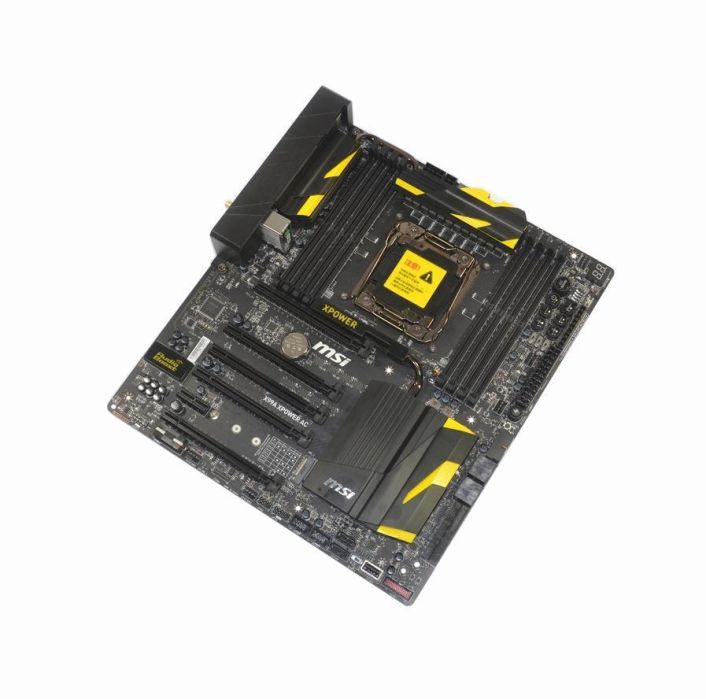 X99A XPOWER AC MSI Socket LGA 2011-3 Intel X99 Chipset Core i7 Extreme Edition Processors Support DDR4 8x DIMM 10x SATA 6.0Gb/s Extended-ATX Motherboard (Refurbished)