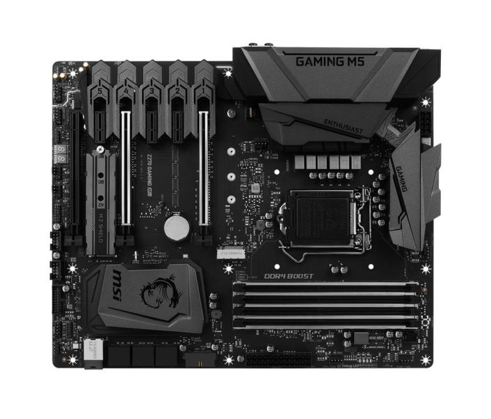 Z270GAMINGM5 MSI Socket LGA 1151 Intel Z270 Chipset 7th/6th Generation Core i7 / i5 / i3 / Pentium / Celeron Processors Support DDR4 4x DIMM 6x SATA 6.0Gb/s ATX Motherboard (Refurbished) Z270 GAMING M5