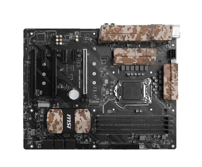 Z270 CAMO SQUAD MSI Socket LGA 1151 Intel Z270 Chipset 7th/6th Generation Core i7 / i5 / i3 / Pentium / Celeron Processors Support DDR4 4x DIMM 6x SATA 6.0Gb/s ATX Motherboard (Refurbished)