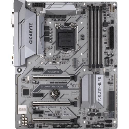 GA-Z270X-DESIGNARE Gigabyte Socket LGA 1151 Intel Z270 Express Chipset 7th/6th Generation Core i7 / i5 / i3 / Pentium / Celeron Processors Support DDR4 4x DIMM 4x SATA 6.0Gb/s ATX Motherboard (Refurbished)
