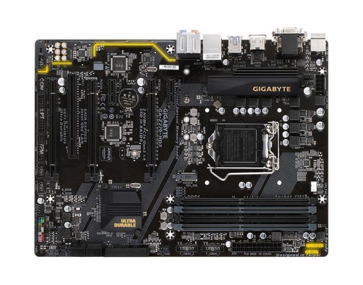GA-Z270-HD3(rev.1.0) Gigabyte Socket LGA 1151 Intel Z270 Express Chipset 7th/6th Generation Core i7 / i5 / i3 / Pentium / Celeron Processors Support DDR4 4x DIMM 6x SATA 6.0Gb/s ATX Motherboard (Refurbished) GA-Z270-HD3 (rev. 1.0)