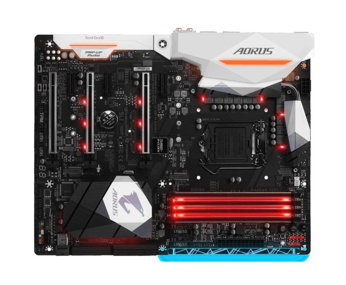 GA-Z270X-Gaming 7 (rev. 1.0) Gigabyte Socket LGA 1151 Intel Z270 Express Chipset 7th/6th Generation Core i7 / i5 / i3 / Pentium / Celeron Processors Support DDR4 4x DIMM 6x SATA 6.0Gb/s ATX Motherboard (Refurbished)
