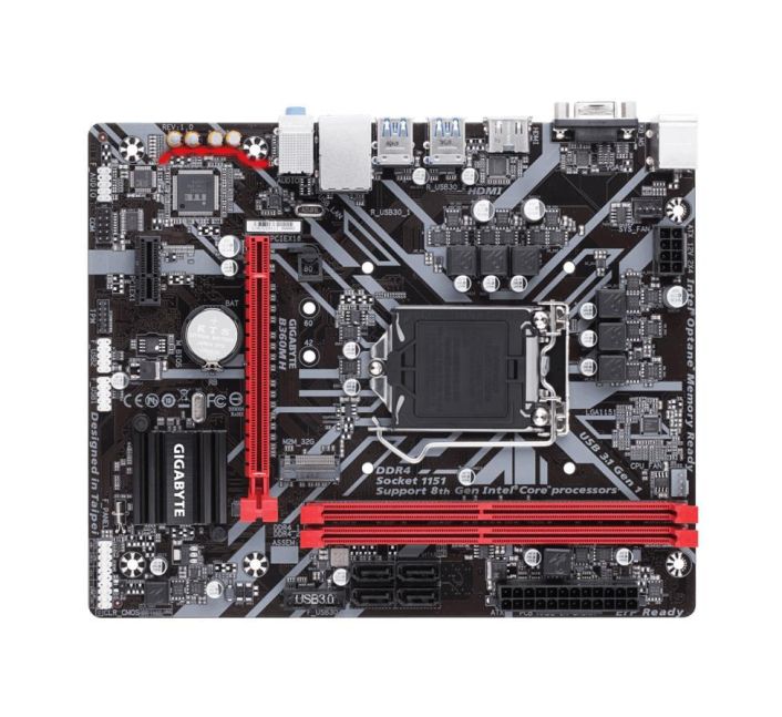 B360M H Gigabyte Socket LGA 1151 Intel B360 Express Chipset Core i7 / i5 / i3 / Pentium / Celeron Processors Support DDR4 2x DIMM 4x SATA 6.0Gb/s Micro-ATX Motherboard (Refurbished)