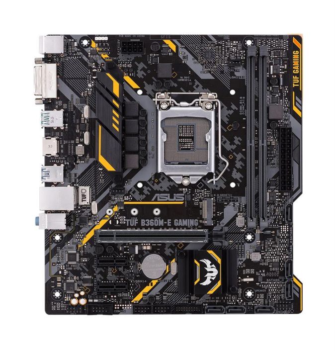 TUF B360M-E GAMING ASUS Socket LGA 1151 Intel B360 Chipset 8th Generation Core i7 / i5 / i3 / Pentium / Celeron Processors Support DDR4 2x DIMM 6x SATA 6.0Gb/s Micro-ATX Motherboard (Refurbished)