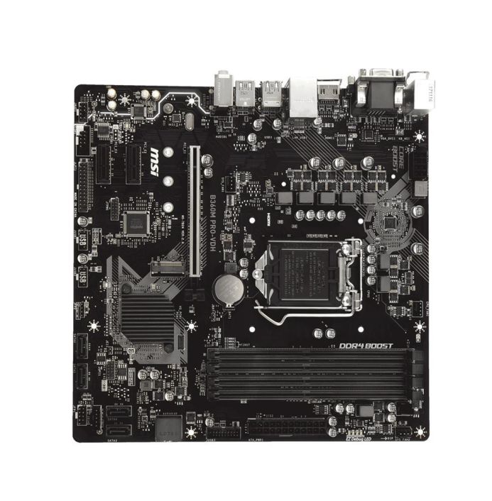 B360MPROVDH MSI B360M PRO-VDH Socket LGA 1151 Intel B360 Chipset 8th Generation Intel Core Processors Support DDR4 4x DIMM 6 x SATA 6Gb/s Micro-ATX Motherboard (Refurbished)