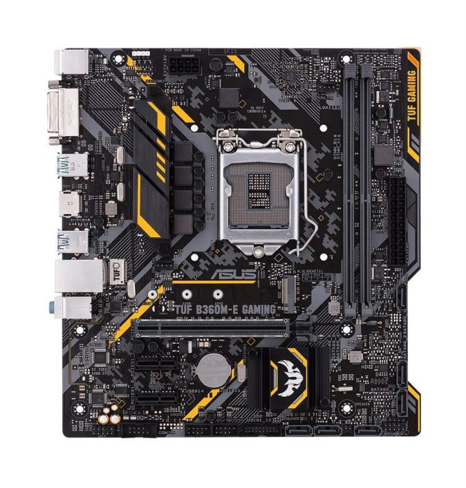 90MB0WK0-M0EAY0 ASUS TUF B360M-E GAMING Socket LGA 1151 Intel B360 Chipset 8th Generation Core i7 / i5 / i3 / Pentium / Celeron Processors Support DDR4 2x DIMM 6x SATA 6.0Gb/s Micro-ATX Motherboard (Refurbished)