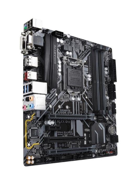 B360M D3H GSM Gigabyte Socket LGA 1151 Intel B360 Express Chipset 8th Generation Core i7 / i5 / i3 / Pentium / Celeron Processors Support DDR4 4x DIMM 6x SATA 6.0Gb/s Micro-ATX Motherboard (Refurbished)
