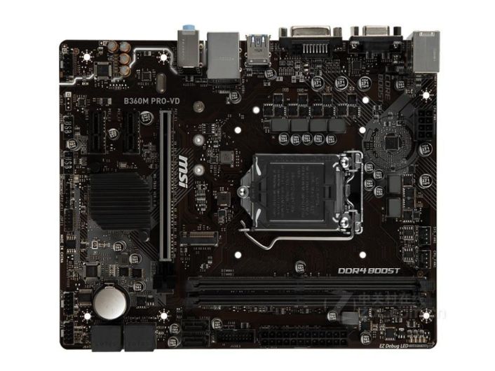 B360MPROVD MSI B360M PRO-VD Socket LGA 1151 Intel B360 Chipset 8th Generation Intel Core Processors Support DDR4 2x DIMM 6x SATA 6.0Gb/s Micro-ATX Motherboard (Refurbished)