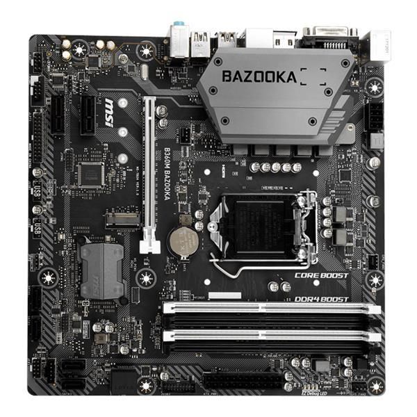 B360M BAZOOKA MSI Socket LGA 1151 Intel B360 Chipset 8th Generation Core i7 / i5 / i3 / Pentium Gold/ Celeron Processors Support DDR4 4x DIMM 6x SATA 6.0Gb/s Micro-ATX Motherboard (Refurbished)