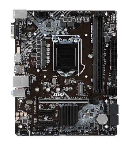 B360M PRO-VH MSI Socket LGA 1151 Intel B360 Chipset 9th/8th Generation Core i9 / Pentium Gold / Celeron Processors Support DDR4 2x DIMM 6x SATA 6.0Gb/s Micro-ATX Motherboard (Refurbished)