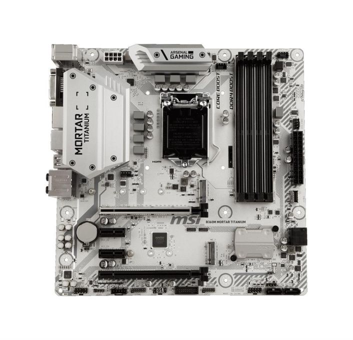B360M MORTAR TITANIUM MSI Socket LGA 1151 Intel B360 Chipset 8th Generation Core Processors Support DDR4 4x DIMM 4x SATA 6.0Gb/s Micro-ATX Motherboard (Refurbished)