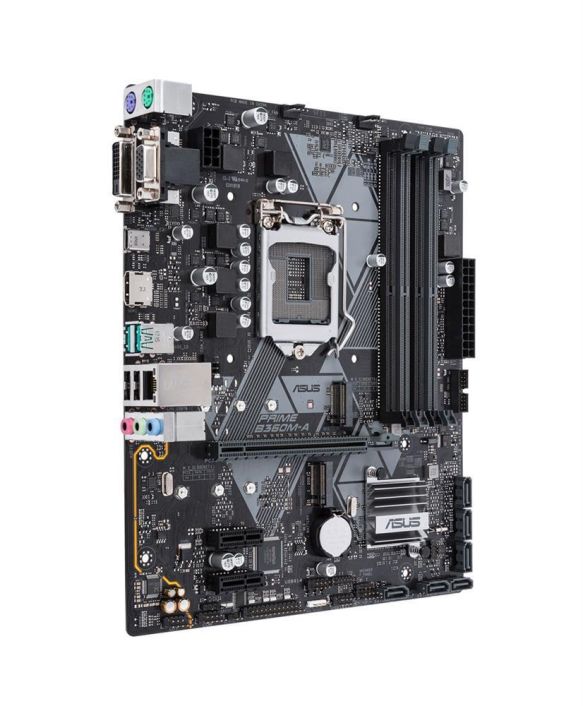 PRIME B360M-A ASUS Socket LGA 1151 Intel B360 Chipset 8th Generation Core i7 / i5 / i3 / Pentium / Celeron Processors Support DDR4 4x DIMM 6x SATA 6.0Gb/s Micro-ATX Motherboard (Refurbished)