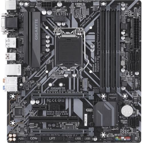 B360M-D3H-GSM Gigabyte B360M D3H GSM Socket LGA 1151 Intel B360 Express Chipset 8th Generation Core i7 / i5 / i3 / Pentium / Celeron Processors Support DDR4 4x DIMM 6x SATA 6.0Gb/s Micro-ATX Motherboard (Refurbished)