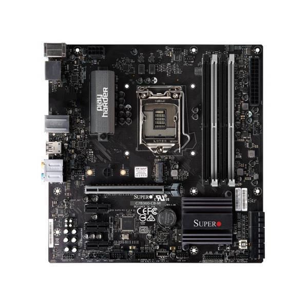 MBD-C7B360-CB-M SuperMicro C7B360-CB-M Socket LGA 1151 Intel B360 Express Chipset 8th Generation Core i7 / i5 / i3 / Pentium / Celeron Processors Support DDR4 4x DIMM 6x SATA3 6.0Gb/s Micro-ATX Motherboard (Refurbished)