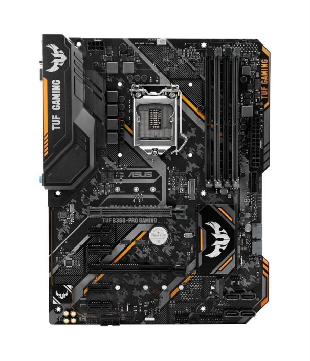 90MB0X00-M0EAY0 ASUS TUF B360-PRO GAMING Socket LGA 1151 Intel B360 Chipset 8th Generation Core Processors Support DDR4 4x DIMM 6x SATA 6.0Gb/s ATX Motherboard Mfr PN (Refurbished)