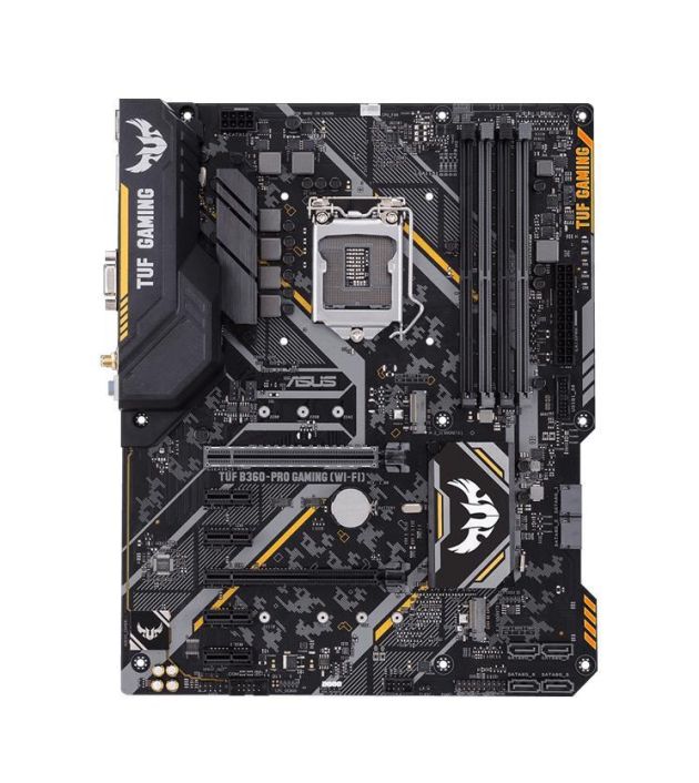 TUF B360-PRO GAMING (WI-FI) ASUS Socket LGA 1151 Intel B360 Chipset 8th Generation Core / Pentium / Celeron Processors Support DDR4 4x DIMM 6x SATA 6.0Gb/s ATX Motherboard (Refurbished)