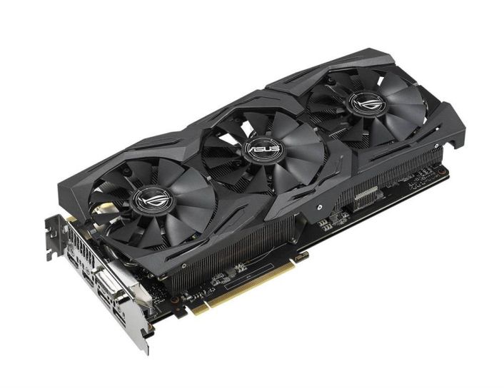 ROG-STRIX-GTX1080-8G-11GBPS ASUS Nvidia GeForce 8GB GDDR5X 256-Bit 2x HDMI / 2x DisplayPort / HDCP/ DVI-D PCI-Express 3.0 Video Graphics Card