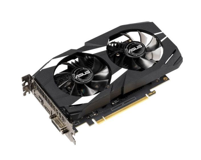 DUAL-GTX1650-4G ASUS Nvidia GeForce GTX 1650 4GB GDDR5 128-Bit HDMI / DisplayPort / DVI-D / HDCP PCI-Express 3.0 Video Graphics Card