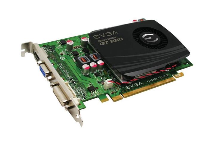 01G-P3-1229-LR EVGA GeForce GT 220 SuperClocked 1GB DDR3 128-Bit HDMI / VGA / DVI PCI-Express 2.0 x16 Video Graphics Card