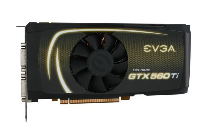 01G-P3-1563-AR EVGA GeForce GTX 560 Ti SuperClocked 1GB 256-Bit GDDR5 PCI Express 2.0 x16 Dual DVI/ mini HDMI/ HDCP Ready/ SLI Supported Video Graphics Card
