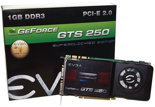 VCE01G-P3-1155 EVGA GeForce GTS 250 1GB DVI / HDTV PCI-Express Video Graphics Card