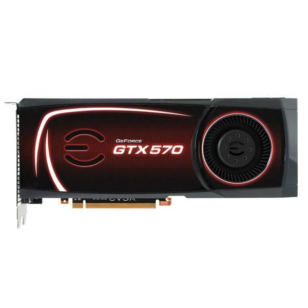 012-P3-1570-AR EVGA Nvidia GeForce GTX 570 (Fermi) 1280MB GDDR5 320-Bit Mini HDMI / Dual DVI / HDCP Ready SLI Support PCI-Express 2.0 x16 Video Graphics Card