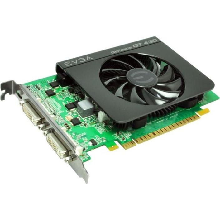 01G-P3-1431-KR EVGA Nvidia GeForce GT 430 1GB DDR3 128-Bit Dual DVI/ Mini HDMI/ HDCP Ready PCI-Express 2.0 x16 Video Graphics Card