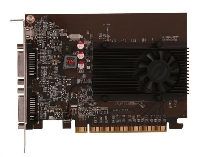 02G-P3-1527-AR EVGA Nvidia GeForce GT 520 2GB DDR3 64-Bit Dual DVI/ Mini-HDMI/ HDCP Ready PCI-Express 2.0 x16 Video Graphics Card