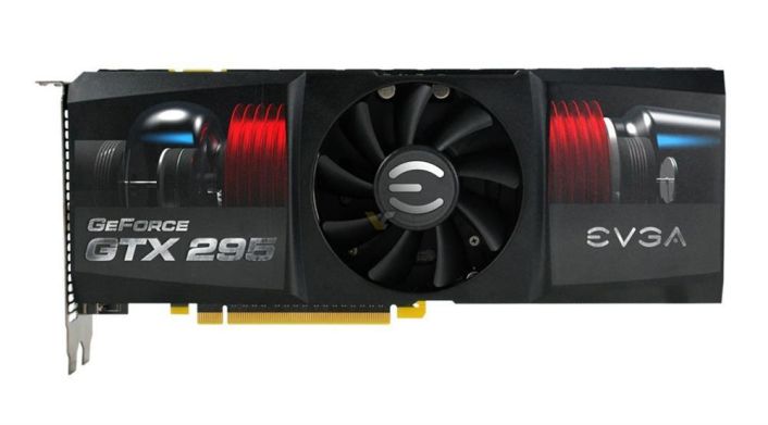017-P3-1298-AR EVGA GeForce GTX 295 CO-OP FTW Edition 1792MB DDR3 896-Bit (2x 448-Bit) HDMI / Dual DVI HDCP Ready / SLI Supported PCI-Express 2.0 x16 Video Graphics Card