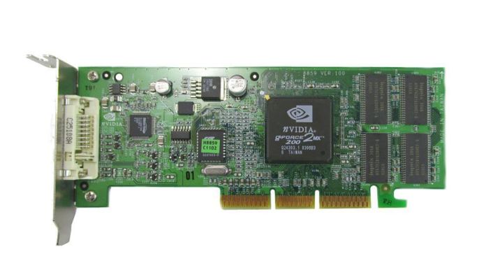 8859I Nvidia GeForce 2mx 200 DVI AGP Video Graphics Card