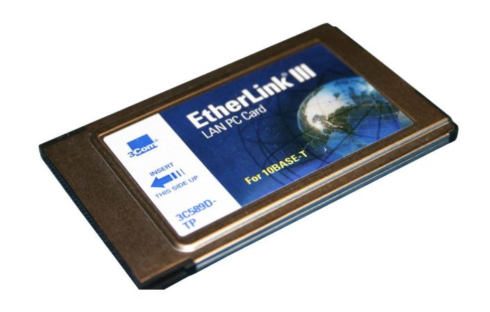 3C589D-TP 3Com EtherLink III Single-Port RJ-45 10Mbps 10Base-T PC Card Network Adapter