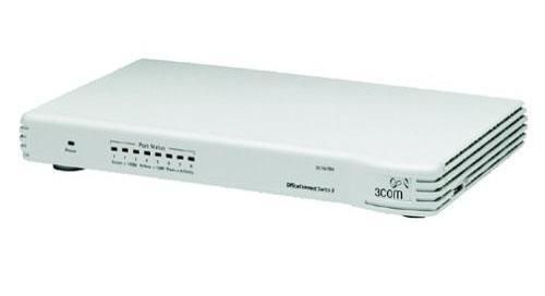 3C16794 3Com 8-Ports 10/100Mbps OfficeConnect Switch 8 (Refurbished)