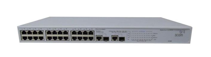 3C16490 3Com 24-Ports 10/100Base-T External Fast Ethernet BaseLine 2226-PWR Switch (Refurbished)