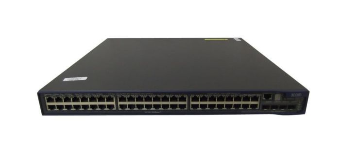 3CRS48G-48-91-US 3Com 4800G 48-Ports Ethernet Switch 4 x SFP, 2 x X2 48 x 10/100/1000Base-T (Refurbished)