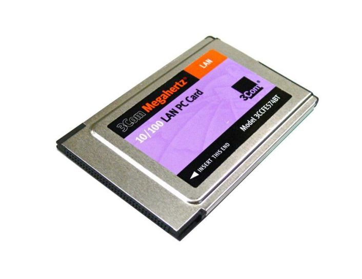 3CCFE574BT 3Com Megahertz Network Adapter PC Card 1 x RJ-45 10/100Base-TX
